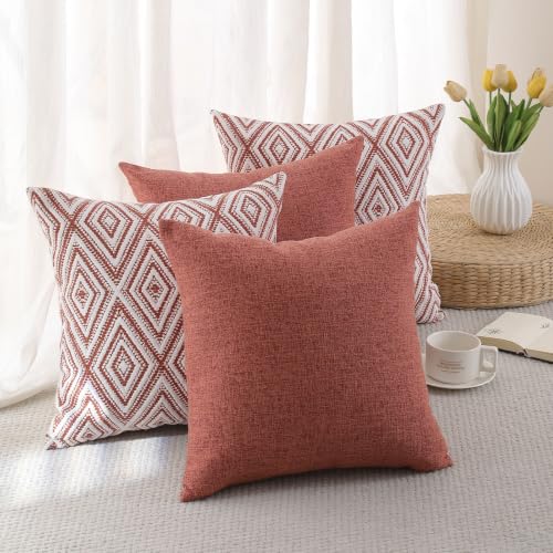 Throw Pillow Covers 20x20 (Coral / 20" x 20" (Pack of 4))
