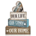4 Pcs Farmhouse Table Decoration (Vintage Heart)