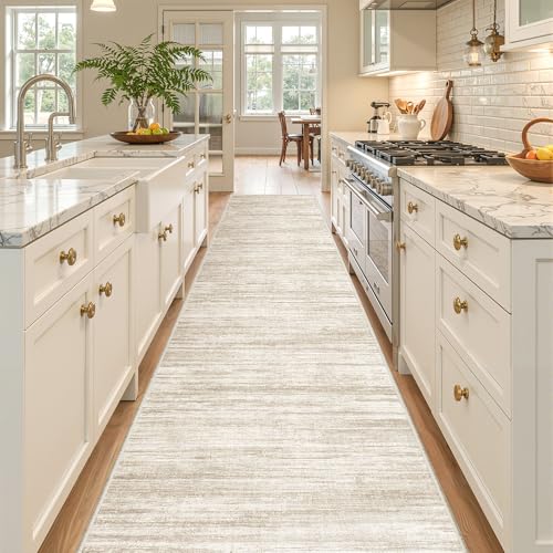2x12 Runner Rug Non Slip (Brown/Beige / 2' x 12' (Runner))