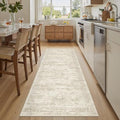 Runner Rug 2x6 Washable Kitchen Hallway Runners Non (Beige / 2' x 6' (Runner))