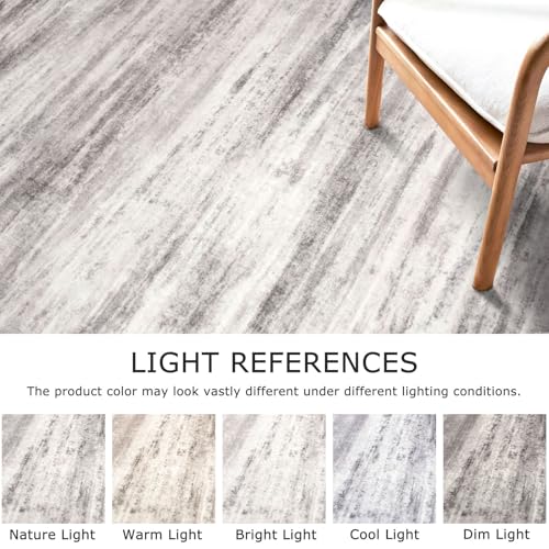 3x8 Ft Rug Modern Ombre Runner Rug for Hallway (Grey/Light Beige/Brown / 3' x 8' (Runner))