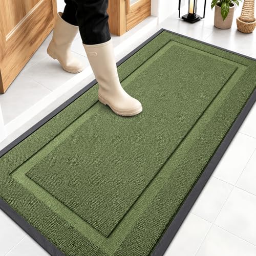 Front Door Mat Outside 47x23 (Classic Green / 47" x 23")