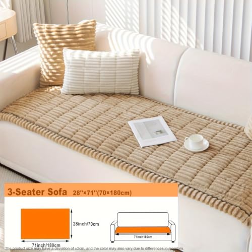 Couch Cover for Dogs Washable Non (Coffee / 27.6X70.9)