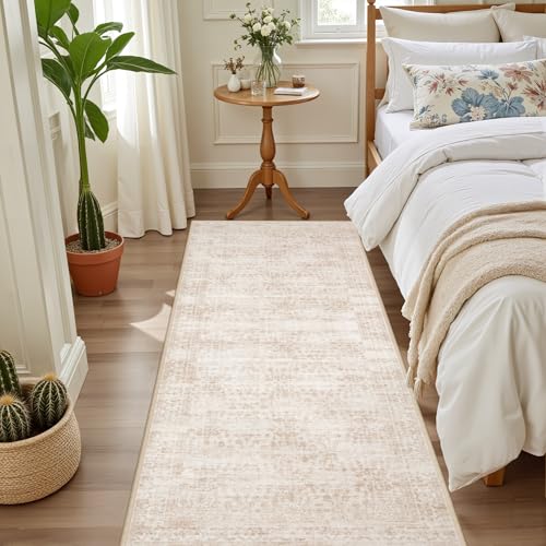 Hallway Runner Rug (Beige Brown / 2'6" x 8' (Runner))