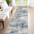 2x8 Runner Rug for Hallway (Blue White / 2' x 8' (Rectangular))