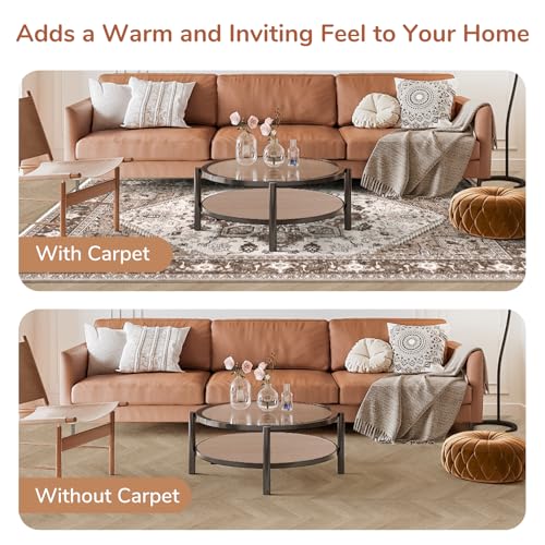 Soft Area Rugs 10x14 (10' x 14' (Rectangular) / Khaki)
