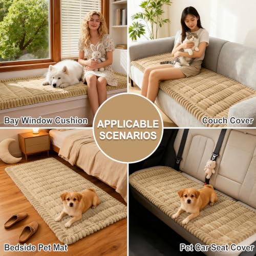 Couch Cover for Dogs (Camel / 27.6"x27.6")