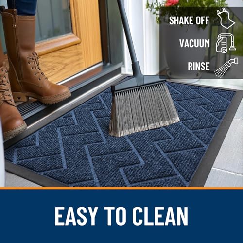 Front Door Mat Outside 59x23 (Blue / 59" x 23")