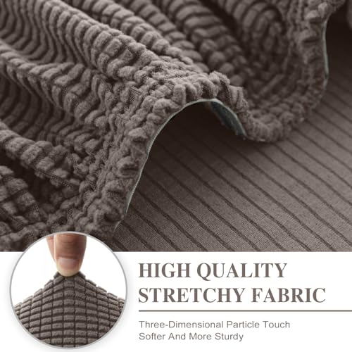 Couch Cushion Covers Seat Cushion Cover Stretch Couch Cover Separate Sectional Sofa Slipcovers Furniture Protector (Taupe / 3PC Seat Cover or Backrest)
