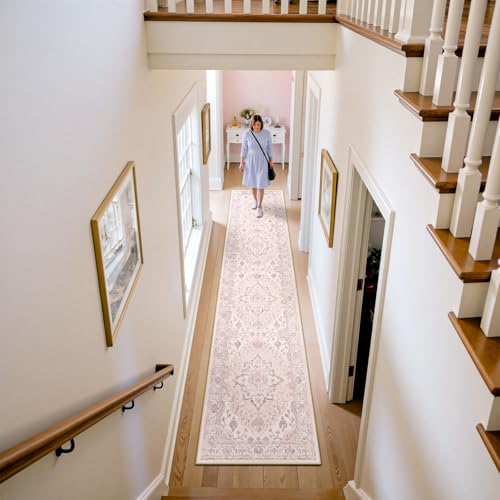 Washable Area Rug (Pink / 2' x 10' (Rectangular))