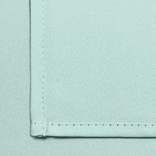 Blackout Curtains 38x45 inch Aqua Thermal Drapes (Aqua / 38"W x 45"L (Pack of 2))
