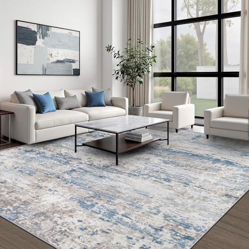 Area Rugs 8x10 for Living Room (Lightbluebrown / 8' x 10' (Rectangular))