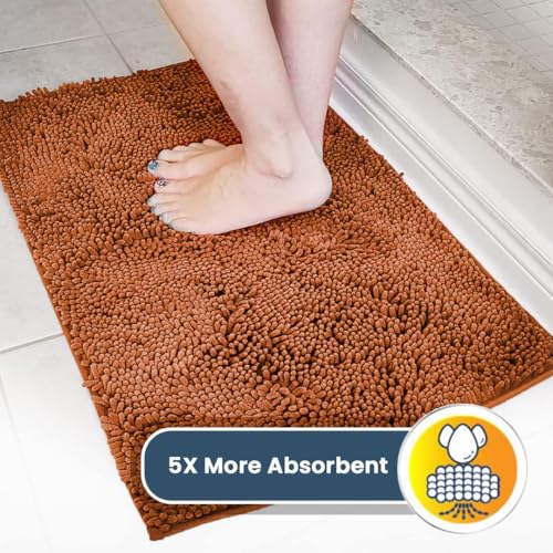 Super Water Absorbent Door Mat Indoor (Orange / 48" x 72")