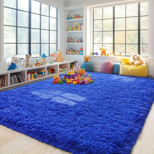Large Rug for Living Room 6x9 (Royal Blue / 6' x 9' (Rectangular))