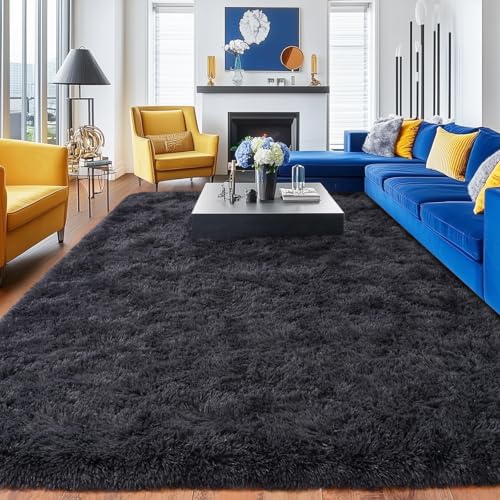 Rugs for Bedroom 4x6 (4' x 6' (Rectangular) / Charcoal Gray)