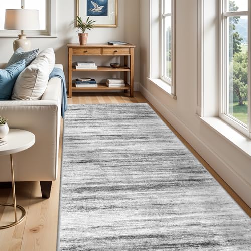 Large Runner Rugs for Hallway 4x20 (Grey / 4' x 20' (Runner))