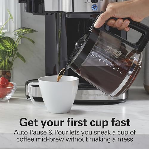 2 Way Brewer Coffee Maker (12 Cup / Black/Stainless Steel)
