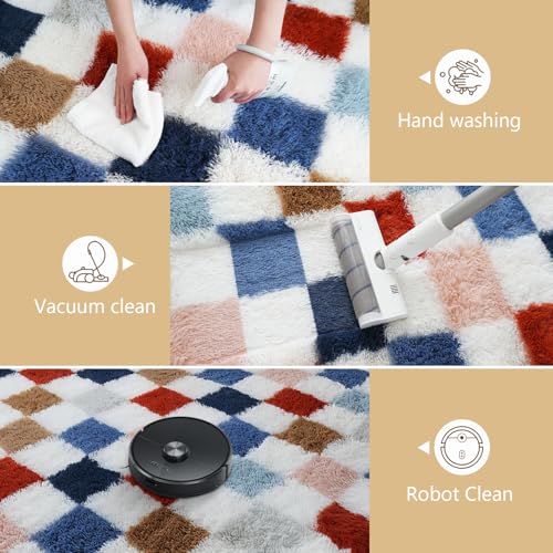 Large Shag Area Rug for Bedroom Living Room