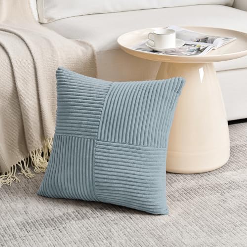 Set of 2 Light Blue Euro Decorative Throw Pillow Covers 28x28 Inch for Bedroom Couch Bed (Light Blue / 28" x 28" (Pack of 2))