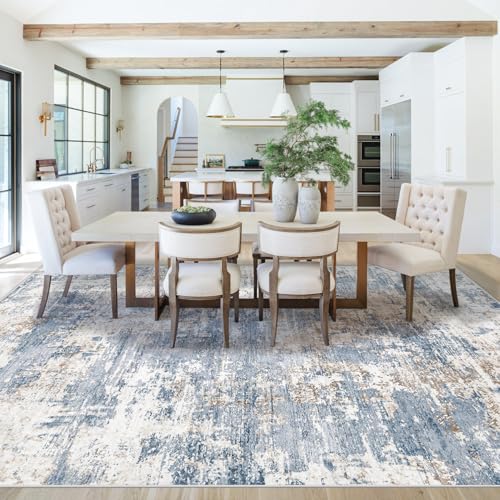 8x10 Area Rugs for Living Room (Blue / 8' x 10' (Rectangular))