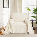 Oversized Chair Cover (71" x 91" / Tassels Edge-beige)