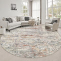 Round Area Rug Living Room (Taupe / 6' (Round))
