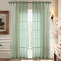 Sage Green Sheer Curtains 90 Inches Long (59"W x 90"L (Pack of 2) / Sage Green)
