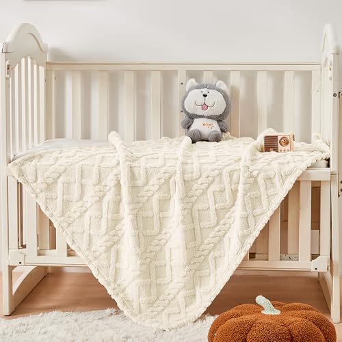 Sherpa Baby Blanket (02 Cream / 30"x40")