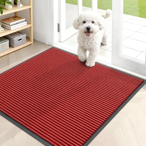 Front Door Mat 35x30 (Red / 35" X 30")