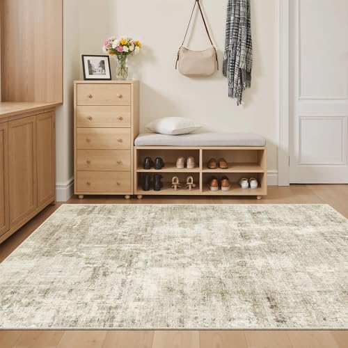 Abstract 3x5 Rugs (Beige/Gray / 3' x 5' (Rectangular))