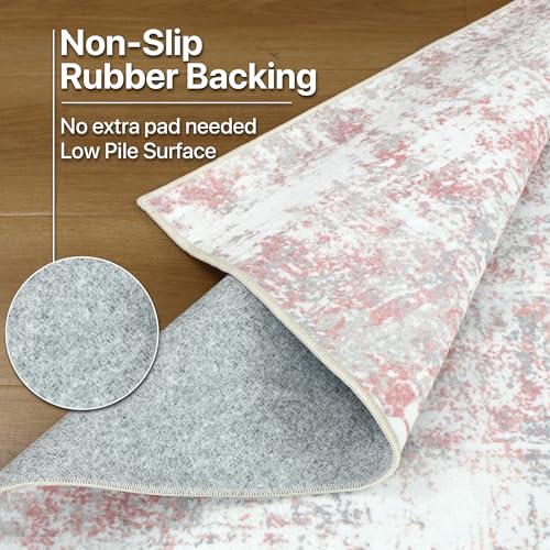 8x10 Area Rugs for Bedroom (Pink Grey / 8' x 10' (Rectangular))