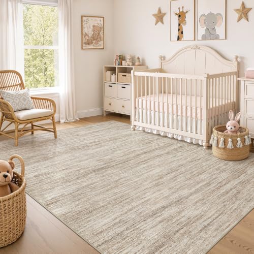 Boho 5x7 Area Rug Living Room Rugs Machine Washable Dark Brown (A-dark Brown / 5' x 7' (Rectangular))