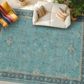 Boho 8x10 Large Teal Green Rugs for Living Room (8' x 10' (Rectangular) / Emerald Teal)