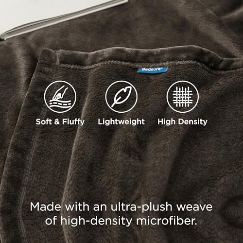 GentleSoft Fleece Blanket Twin Size Brown (Brown / Twin (60" X 80"))