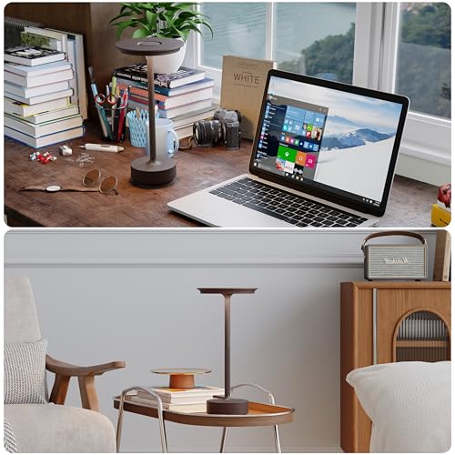 2 Pack Rechargeable Table Lamps Cordless (Rust-2)