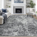 9x12 Area Rugs for Living Room Washable Bedroom Dining Room Black Grey (Black/Grey / 9' x 12' (Rectangular))