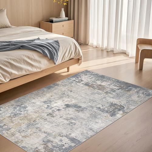 3x5 Area Rug Living Room Rugs (Blue Grey / 3' x 5' (Rectangular))