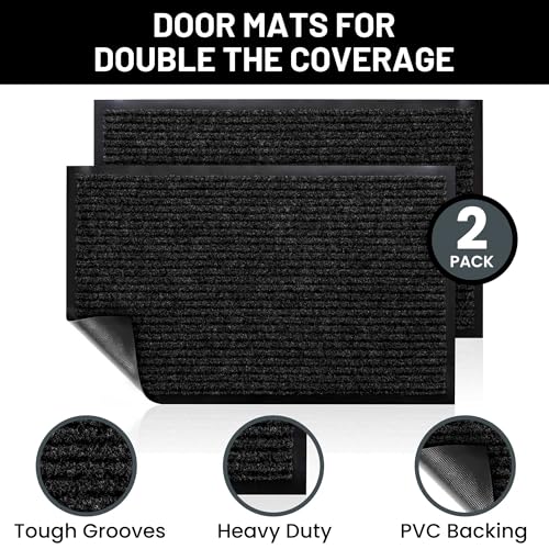 Front Door Mat (48" x 36" / Black)