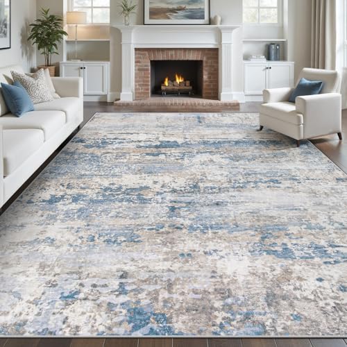Area Rugs 8x10 for Living Room (Lightbluebrown / 8' x 10' (Rectangular))