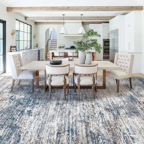 9x12 Area Rug for Living Room (Blue White / 9' x 12' (Rectangular))