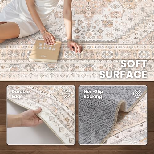 8x10 Area Rugs for Living Room (Pink/Grey / 8' x 10' (Rectangular))