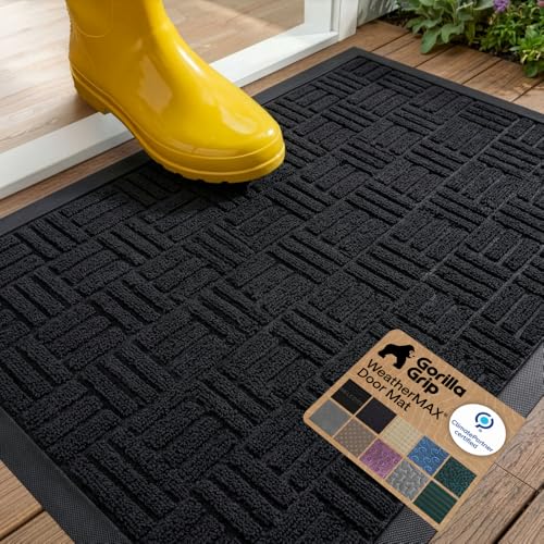 WeatherMAX Door Mat (Black Maze / 29" x 17")