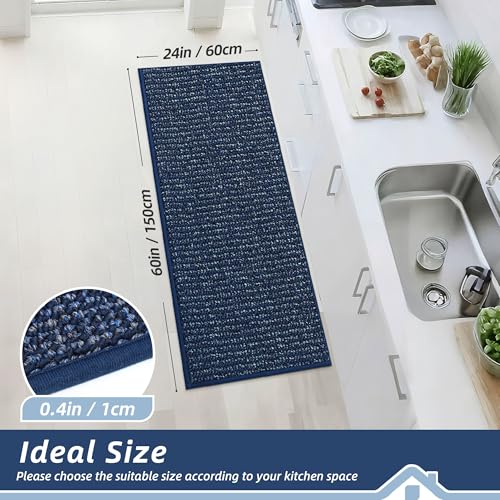 Kitchen Runner Rugs 24"x60" (Blue / 24" X 60" (Rectangular))