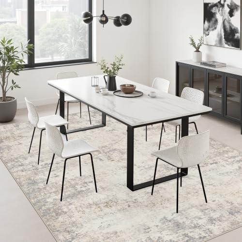 6x9 Area Rug Living Room (Grey Beige Brown / 6' x 9' (Rectangular))