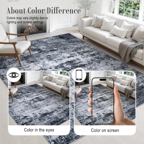 10x14 Area Rug Living Room (Black / 10' x 14' (Rectangular))