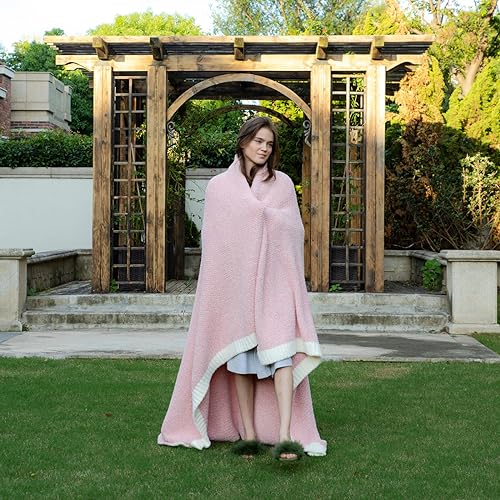 Heather Pink Throw Blanket for Couch (Heather Pink / Twin (60"x80"))