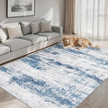 Area Rug Living Room (Blue White Grey / 5' x 7' (Rectangular))