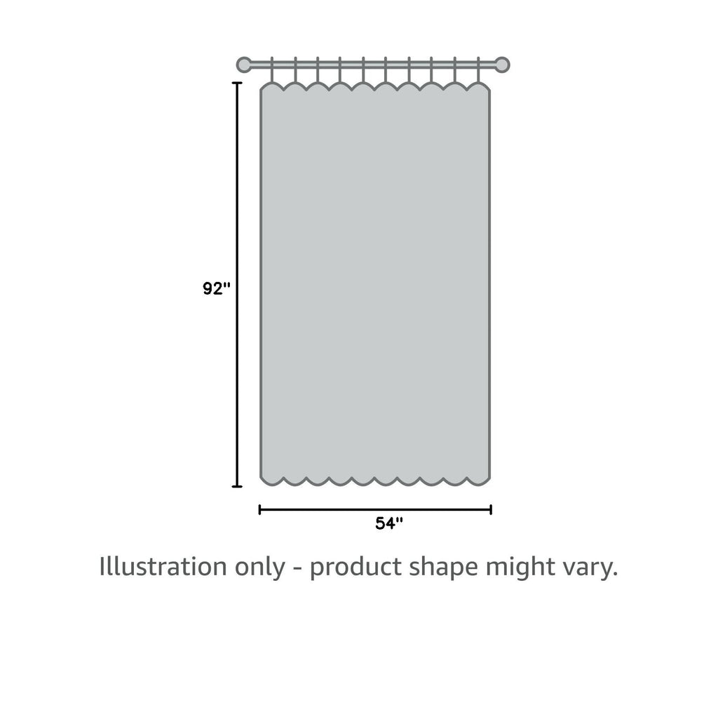 2 Panels White Sheer Curtains for Living Room 54 X 92 Inches (White / 54"W x 92"L (Pack of 2))