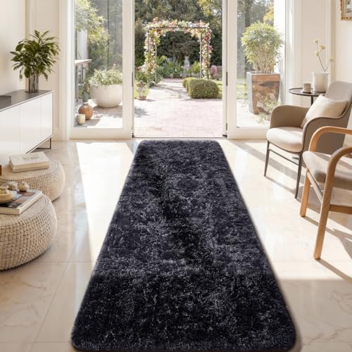 2x8 Runner Rug for Hallway (3- Black / 2' x 8' (Rectangular))
