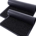 2 Pack Front Door Mats 33x21 (Black / 33" x 21")